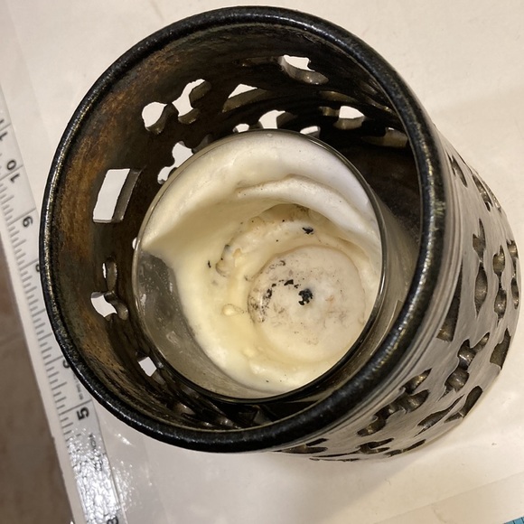 Cole Pottery Black Oxidized Candle Luminaire Red Clay W/ Black Oxidization - Picture 13 of 17